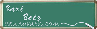 Karl Belz Visitenkarte